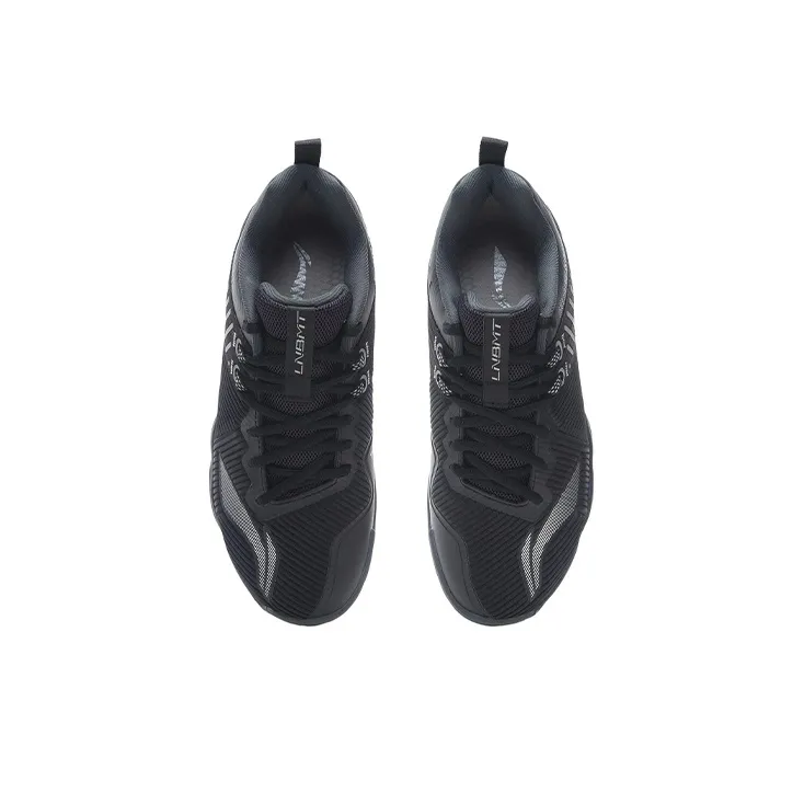 LiNing Chameleon TD Cushioned Slip Resistant Abrasion Resistant Low Top Badminton Shoes Men's Black-3