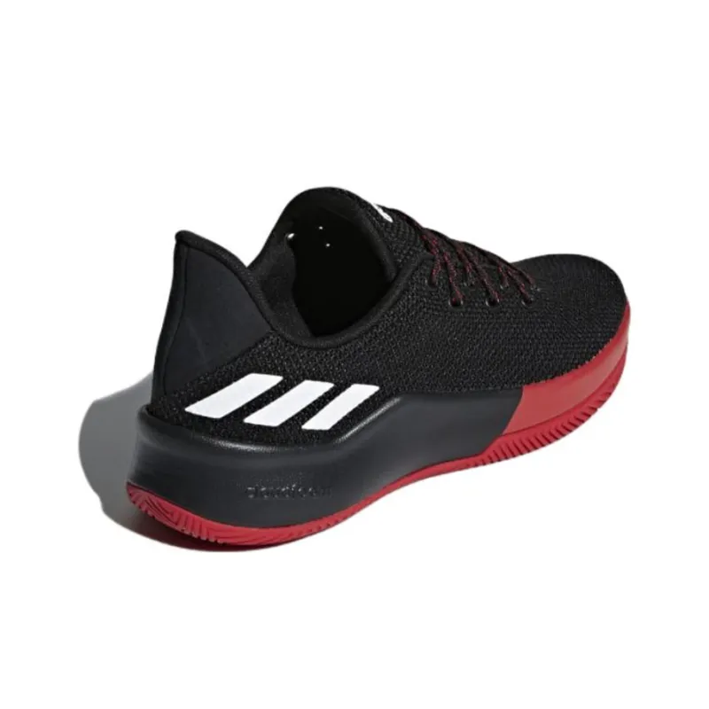 Adidas Neo Spd Takeover Abrasion Resistant Low Top Vintage Basketball Shoes Men's Black Red-3