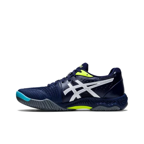 Asics Netburner Ballistic FF 2 Vintage Basketball Shoes Men Low-Top Blue/White