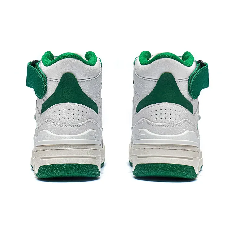 LiNing RSR 101 High Top Vintage Basketball Shoes Men's White Green-3