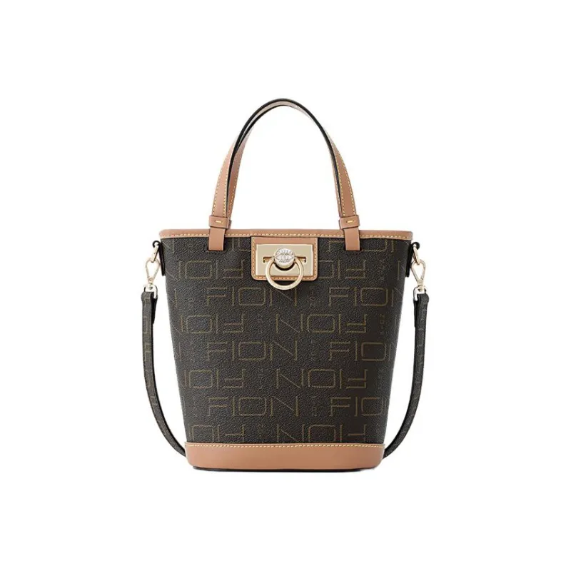 FION Cow Leather Patchwork With Artificial Leather Small Square Bag Shoulder Bag Handbag Regular Women's White-0