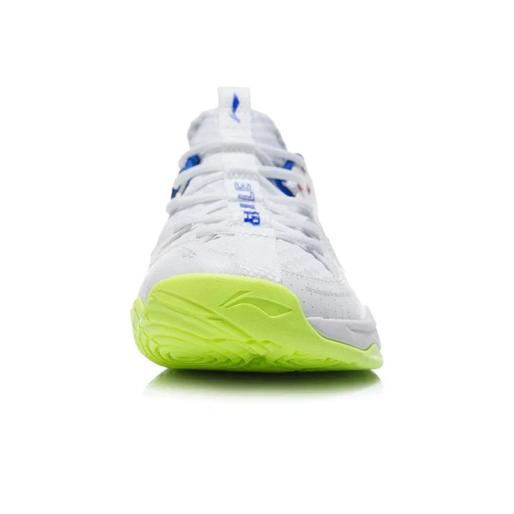 LiNing Battle Halberd Ⅲ LITE Wear-Resistant Slip-Resistant Low-Top Badminton Shoes Unisex Standard White-3
