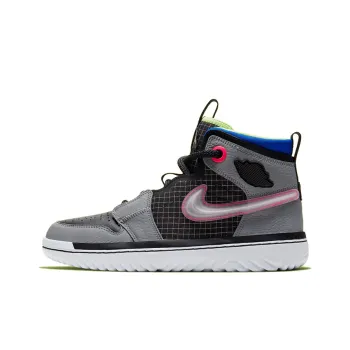 JORDAN 1 High React Black Particle Grey