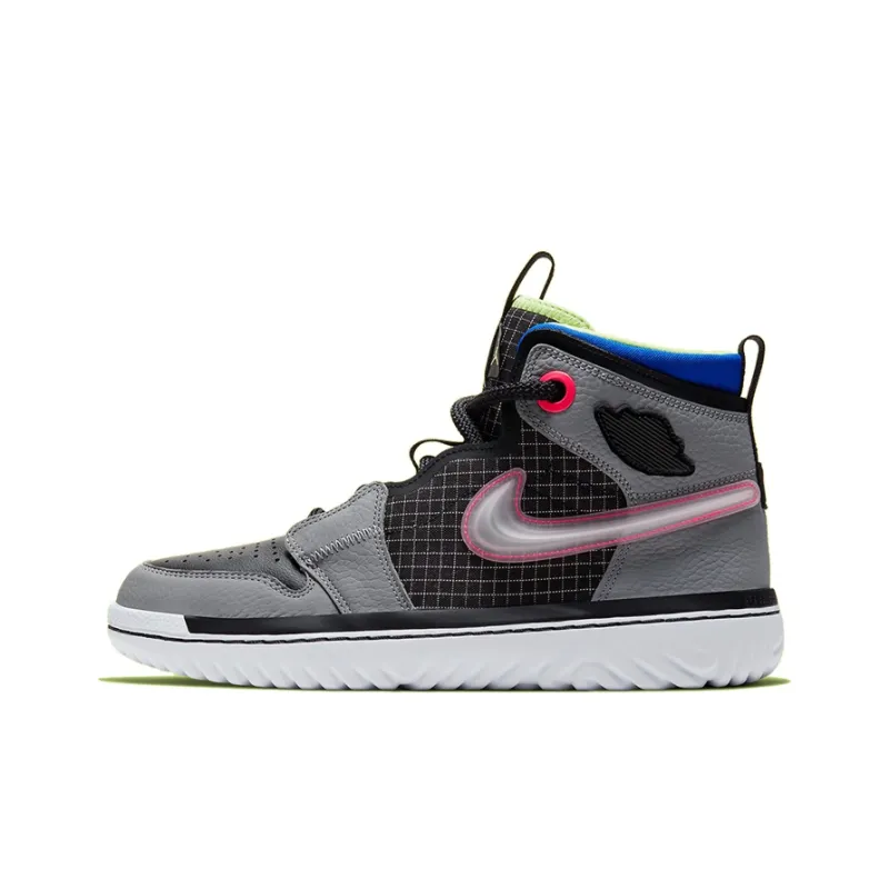 JORDAN 1 High React Black Particle Grey-0