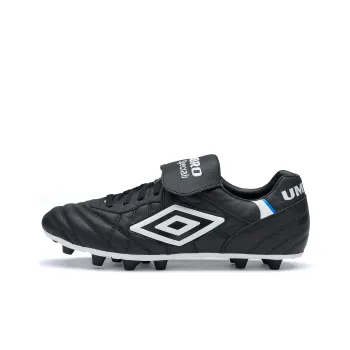 Umbro Speciali FG Rubber Long Studs Natural Ground Non slip Lightweight Soccer Shoes Men's Black White