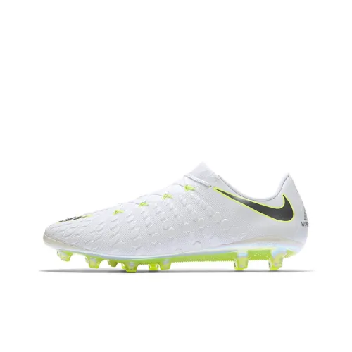 Nike Hypervenom 3 Elite AG Soccer Shoes Men Low-Top White/Green/Black