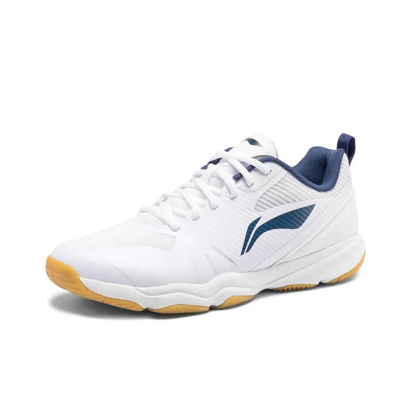 LiNing CS16 Anti Slip Wear Resistant Low Top Badminton Shoes Unisex White Blue-2