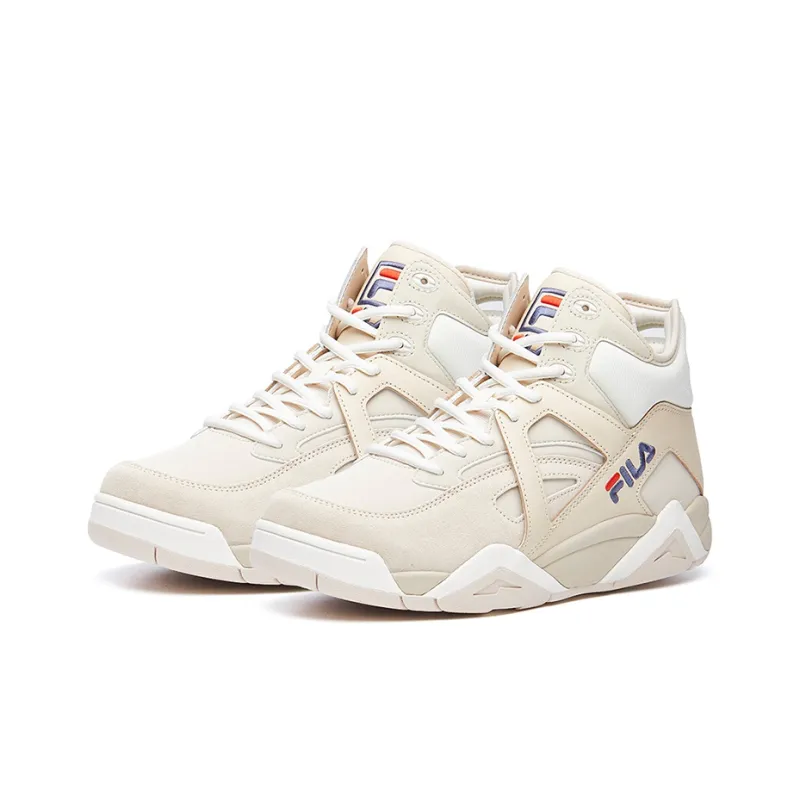 FILA Cage High-Top Vintage Basketball Shoes Men's Light Yellow-2