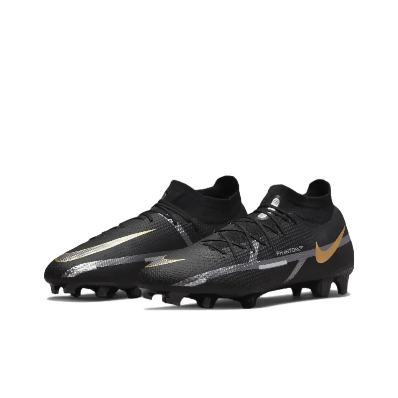 Nike Phantom Gt 2 Pro Df Fg 'Black Metallic Gold'-2