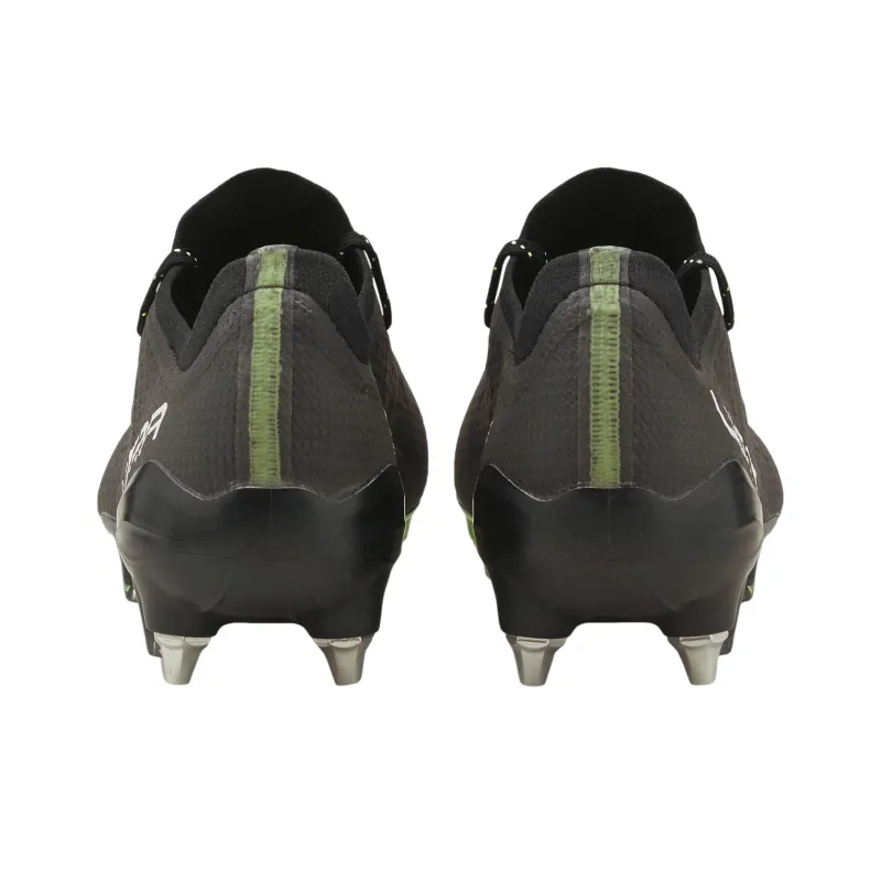 PUMA Ultra 1.3 SG Metal Long Studs Anti-Slip Wear-Resistant Breathable Coverage Soccer Shoes Men's Black Green-3