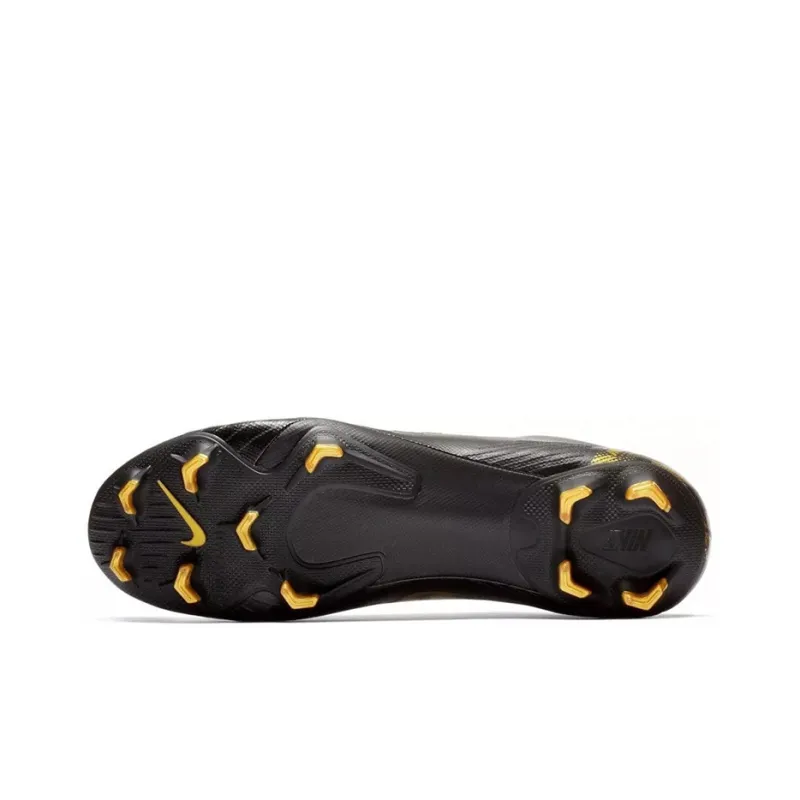 Nike Vapor 12 Pro Fg Black Metallic Vivid Gold-5