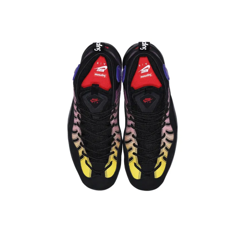 Nike Air Bakin 'Supreme Black Speed Red Multi Color'-3