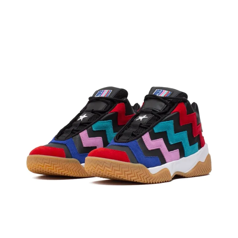 Vltg Converse Mid 'Black Multi Color' Women's-2