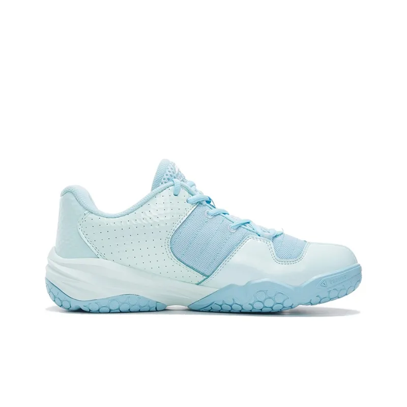 LiNing Cushioned Slip Resistant Abrasion Resistant Low Top Badminton Shoes Women's Blue-1