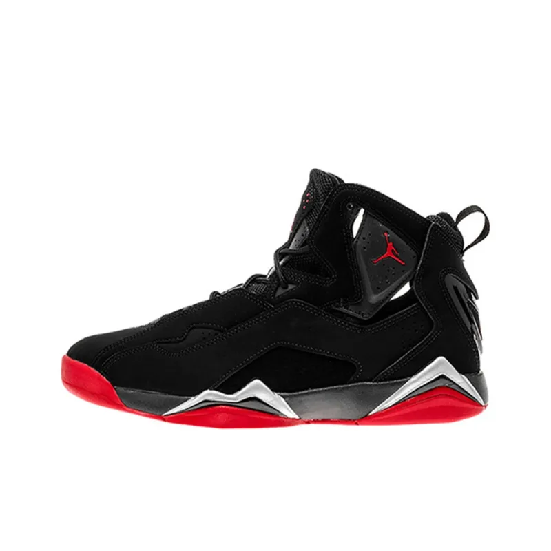 Jordan True Flight Black/Gym Red Metallic Silver-0