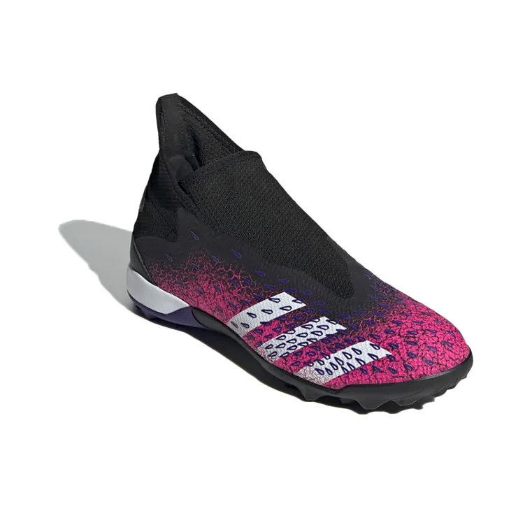 Adidas Predator Wear-Resistant Soccer Shoes Men's Black Pink-2