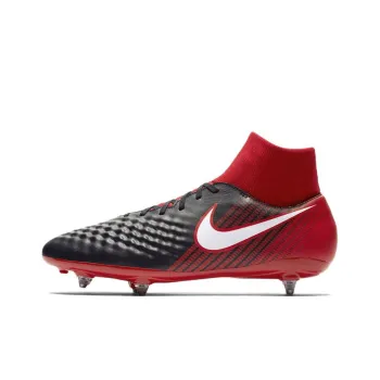 Nike Magista Onda II Cushioned Anti-Slip And Wear-Resistant Lightweight Soccer Shoes Men's Red Black