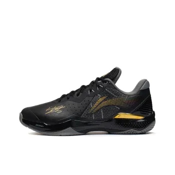 LiNing Thunder Series Thunder CL Anti Slip Wear Resistant Low Top Badminton Shoes Unisex Black