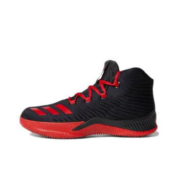Adidas Pg 3 Anti Slip And Wear Resistant Lightweight Mid Top Vintage Basketball Shoes Men's Black Red