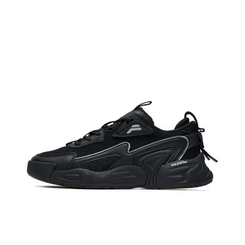 FILA Vortex Vintage Basketball Shoes Women's Low-Top Black