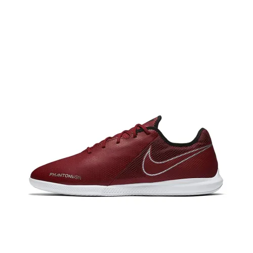 Nike PHANTOM VSN ACADEMY IC Soccer Shoes Men Low-Top Burgundy/White