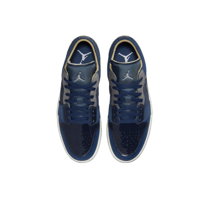 JORDAN 1 Low Se Craft Obsidian French Blue Ashen Slate White-3