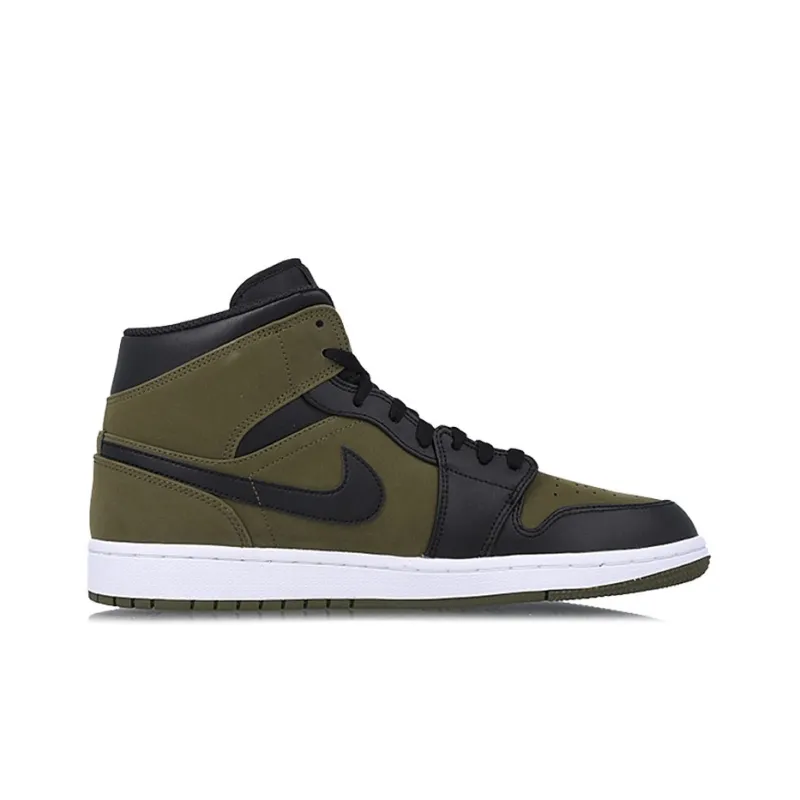 Jordan 1 Mid Olive Canvas-1