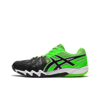 Asics Gel-Blade 5 Badminton Shoes Men Low-Top Black/Green