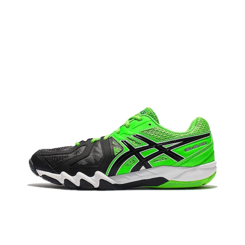 Asics Gel-Blade 5 Badminton Shoes Men Low-Top Black/Green-0