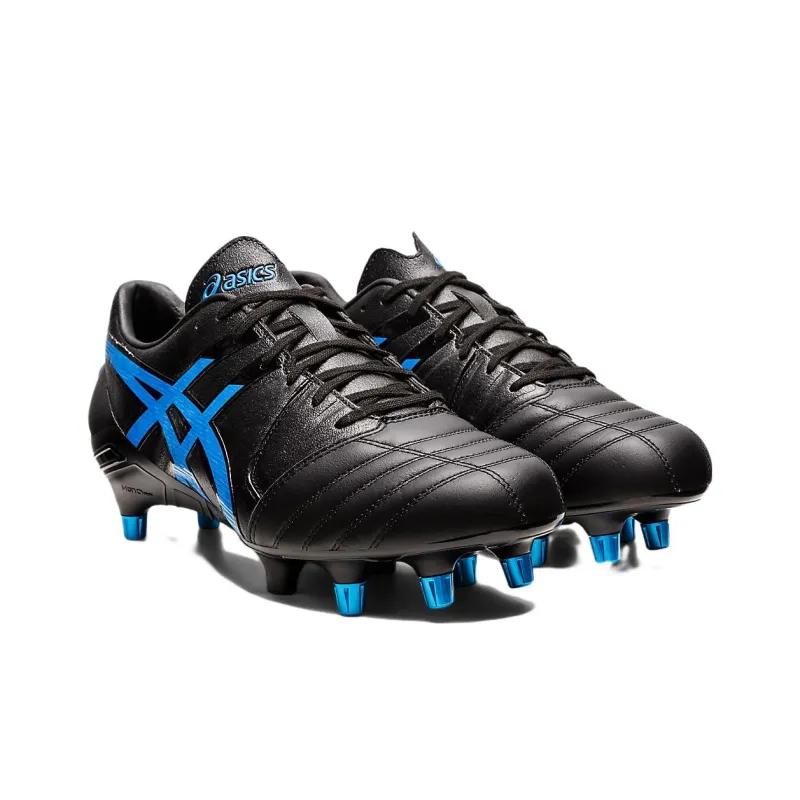 Asics Gel-Lethal Tight Five 2.0 Durable Breathable Soccer Shoes Men's Black Blue-2