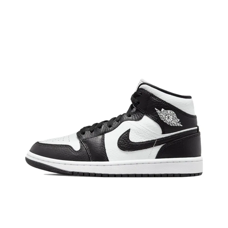 JORDAN 1 Mid Split Black White Women's-0