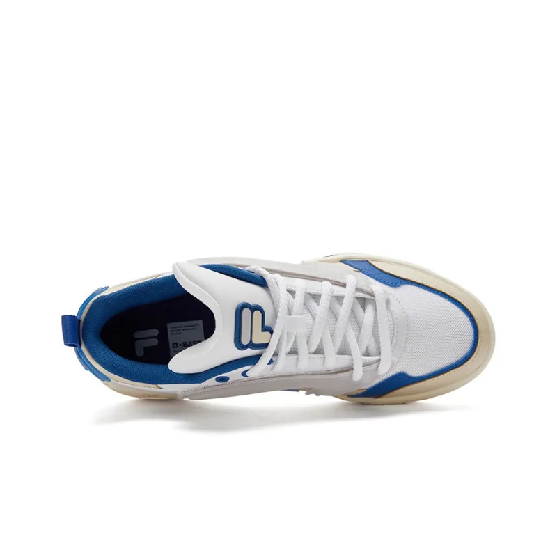 FILA FUSION Classic Basketball Shoes 'White Blue'-2