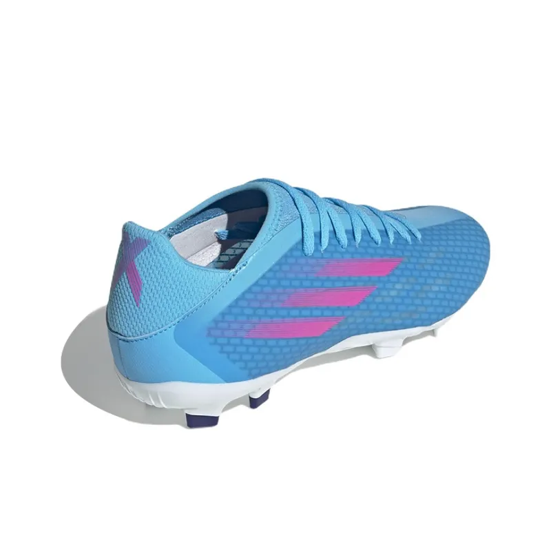 Adidas X Speedflow Anti-Slip Wear-Resistant Lightweight Coverage Soccer Shoes Unisex Blue Pink-3
