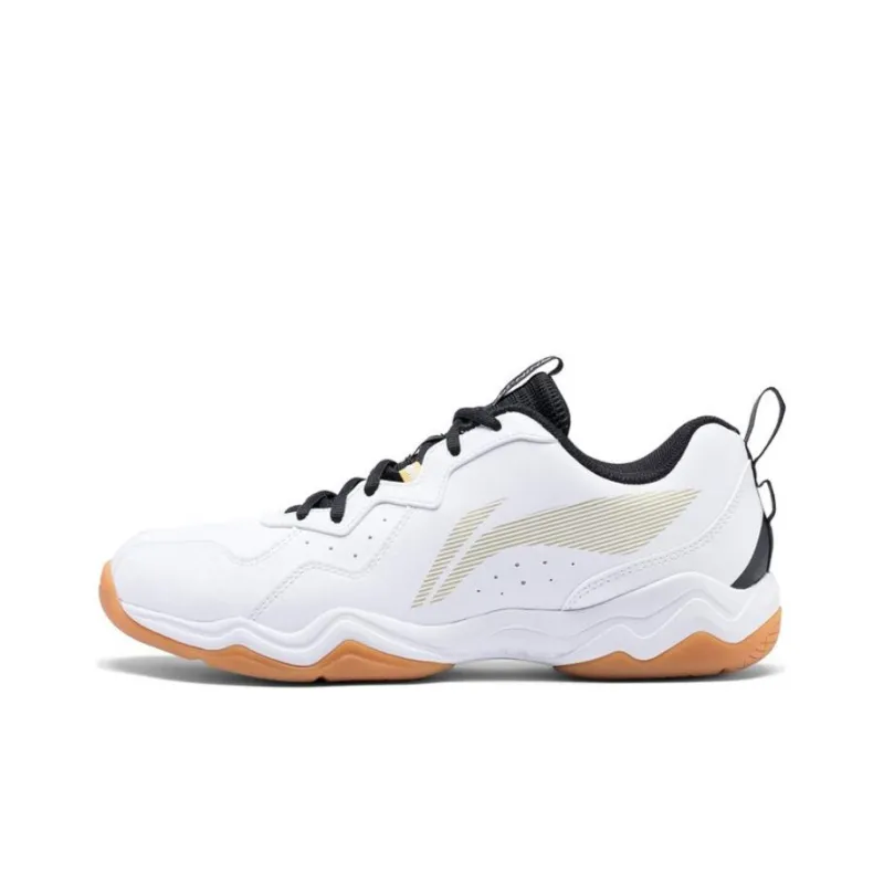 LiNing CS6 Anti Slip And Wear Resistant Breathable Low Top Badminton Shoes Unisex White-0