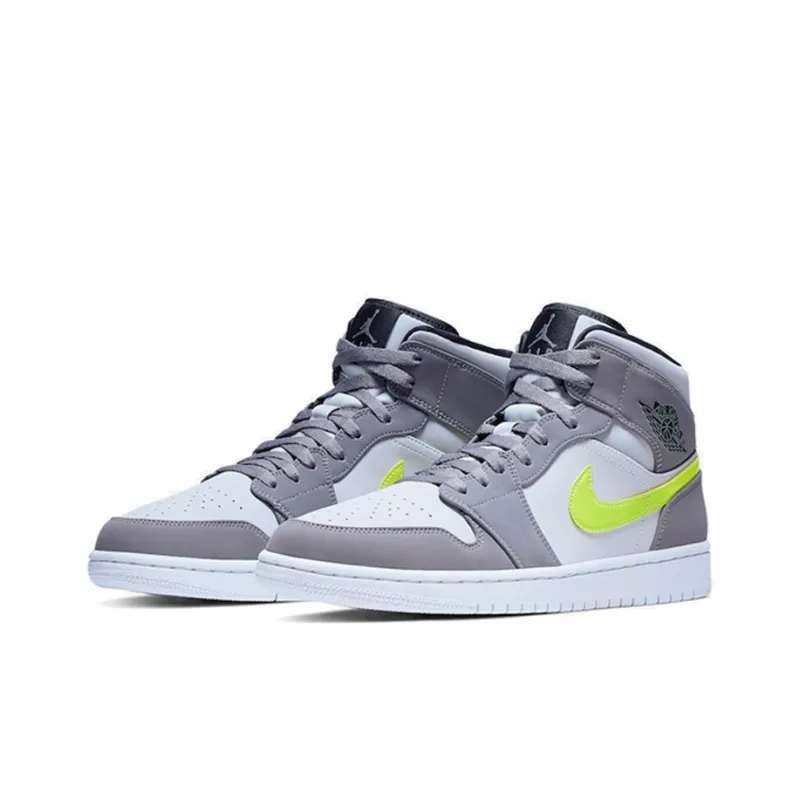 Jordan 1 Mid Gunsmoke Volt-1
