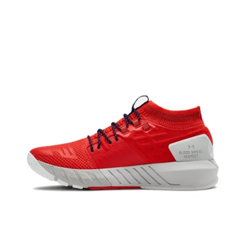 Under Armour Project Rock 2 Wmns Red Training Shoes