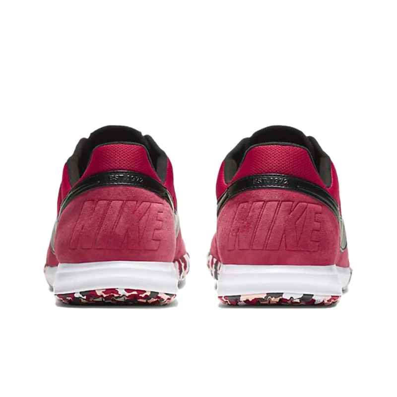 Nike Premier 2 IC/IN Indoor Anti-Slip And Wear-Resistant Lightweight Soccer Shoes Unisex Dark Red-4