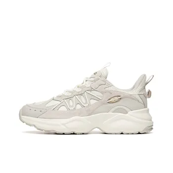 Anta Comprehensive Training Collection Cushioned Slip Resistant Low Top Training Shoes Men's Beige