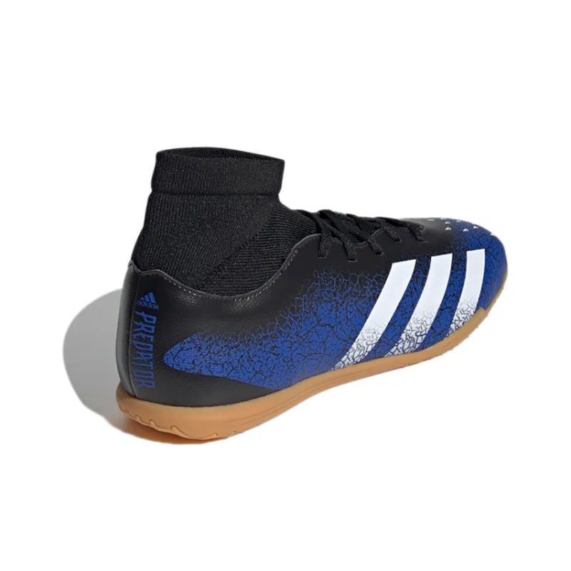 Adidas Predator Freak .4 Wear-Resistant Soccer Shoes Men's Blue Black White-3
