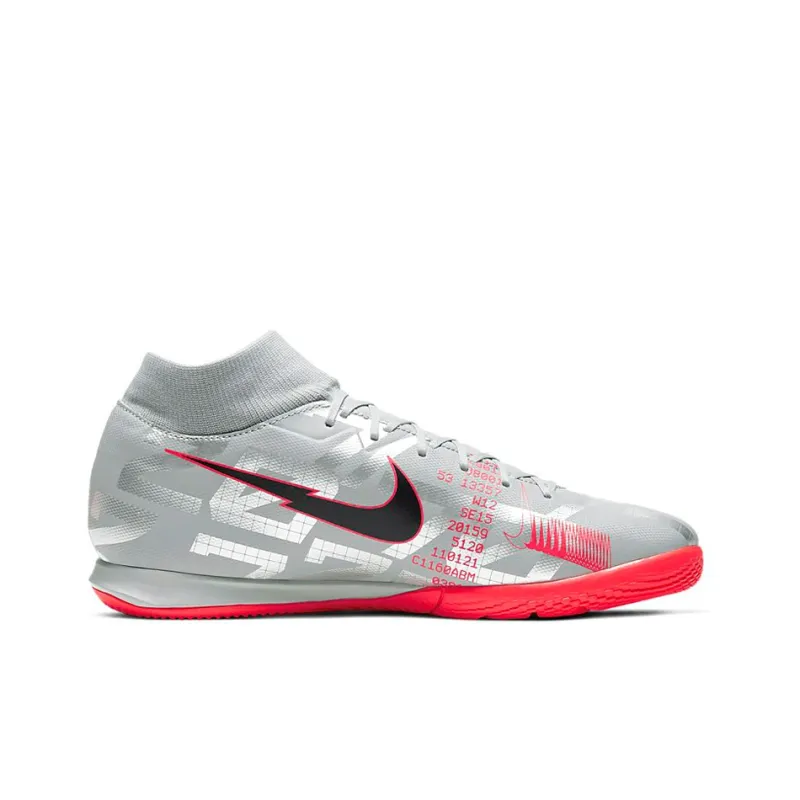 Nike Mercurial Superfly 7 Academy Ic 'Metallic Grey Crimson'-1