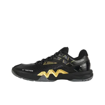 VICTOR Anti-Slip Wear-Resistant Badminton Shoes Unisex Black