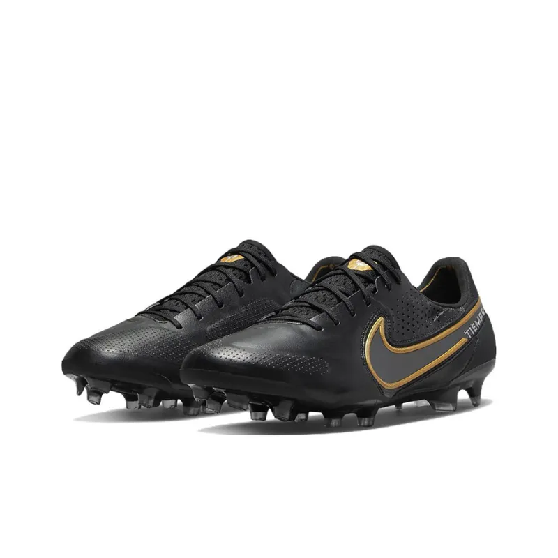 Nike Tiempo Legend 9 Elite Fg Black Metallic Gold-2