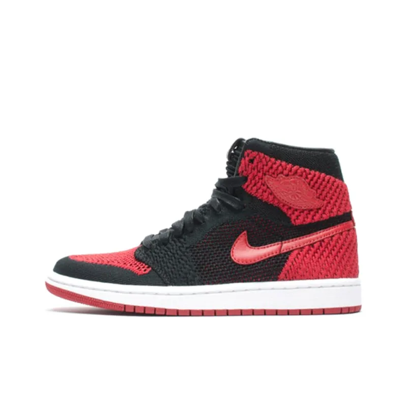 Jordan 1 Retro High Flyknit Bred-0