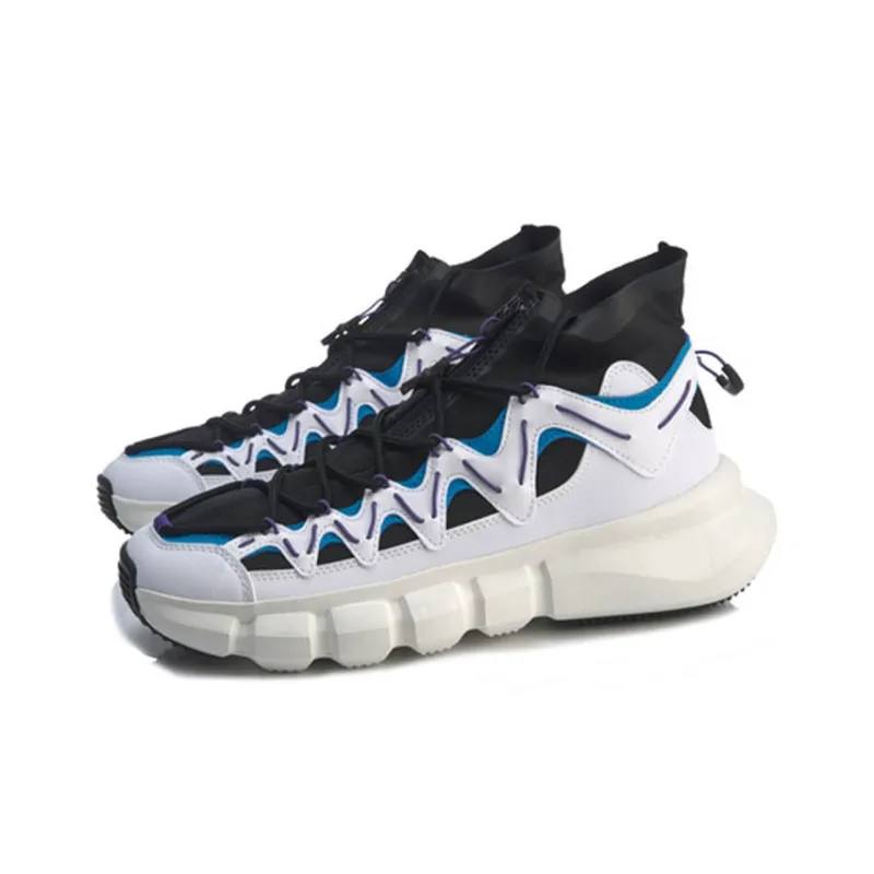 LiNing Essence 2.3 Discovery Low Top Vintage Basketball Shoes Men's Black White-2