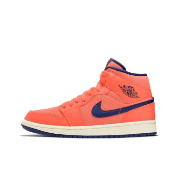 Jordan 1 Mid Turf Orange Blue Void Women's