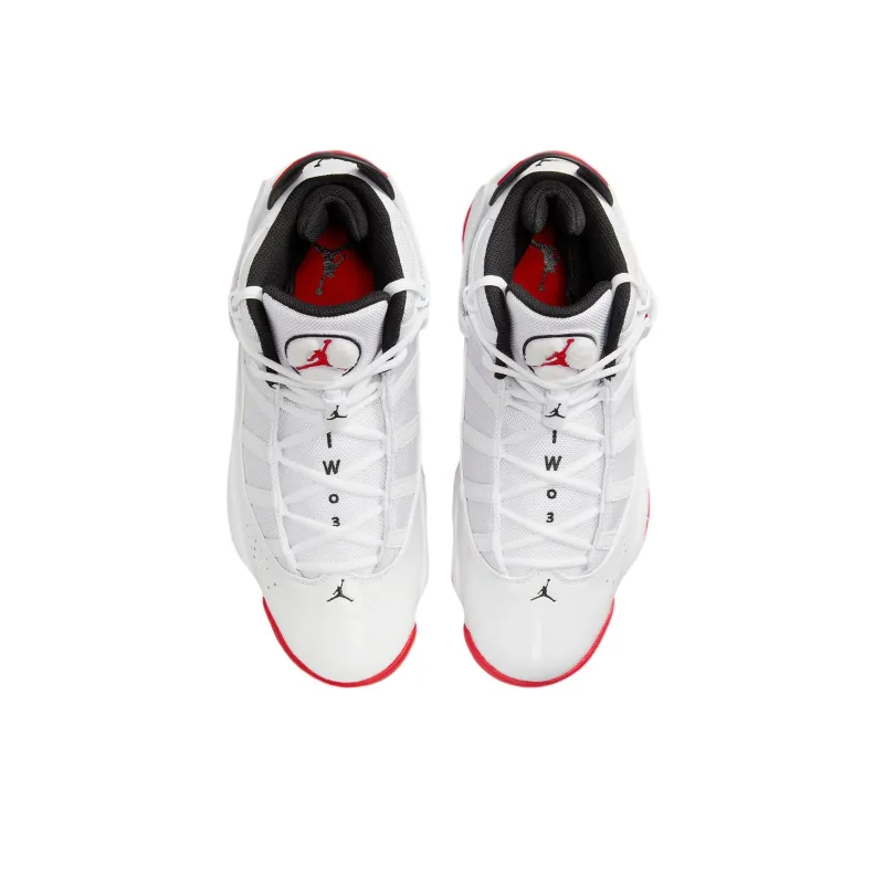 Jordan 6 Rings White University Red Black-3