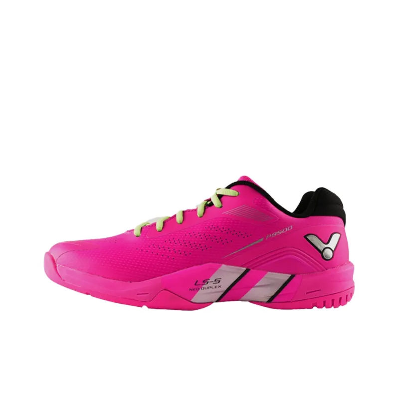 VICTOR Anti Slip Wear Resistant Low Top Badminton Shoes Unisex Aurora Red-0