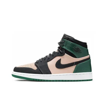 Jordan 1 Retro High Bio Beige Anthracite Mystic Green Women's