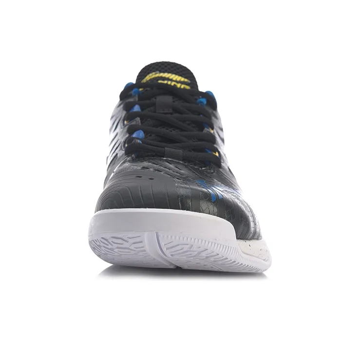 LINING Cool Shark Badminton Shoes Unisex Low Top Black/Blue-3