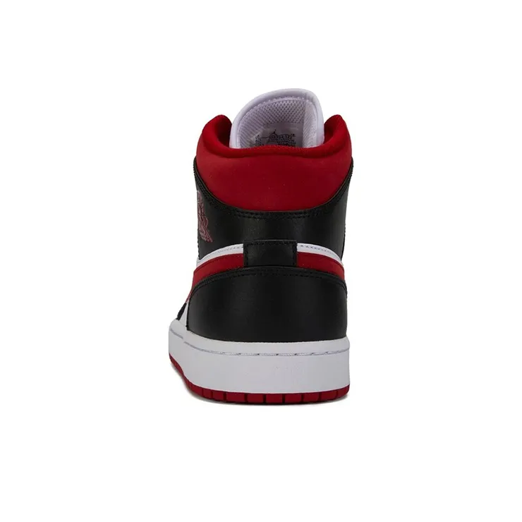 Jordan 1 Mid Gym Red Black White-4